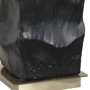   Organic-Shaped Black Ceramic Table Lamp | Oroa.com