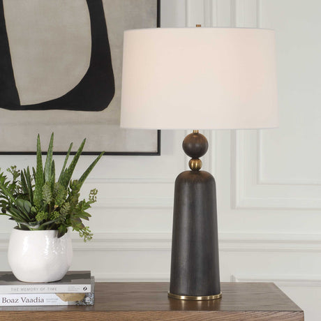   Wooden Cylindrical Table Lamp | Oroa.com