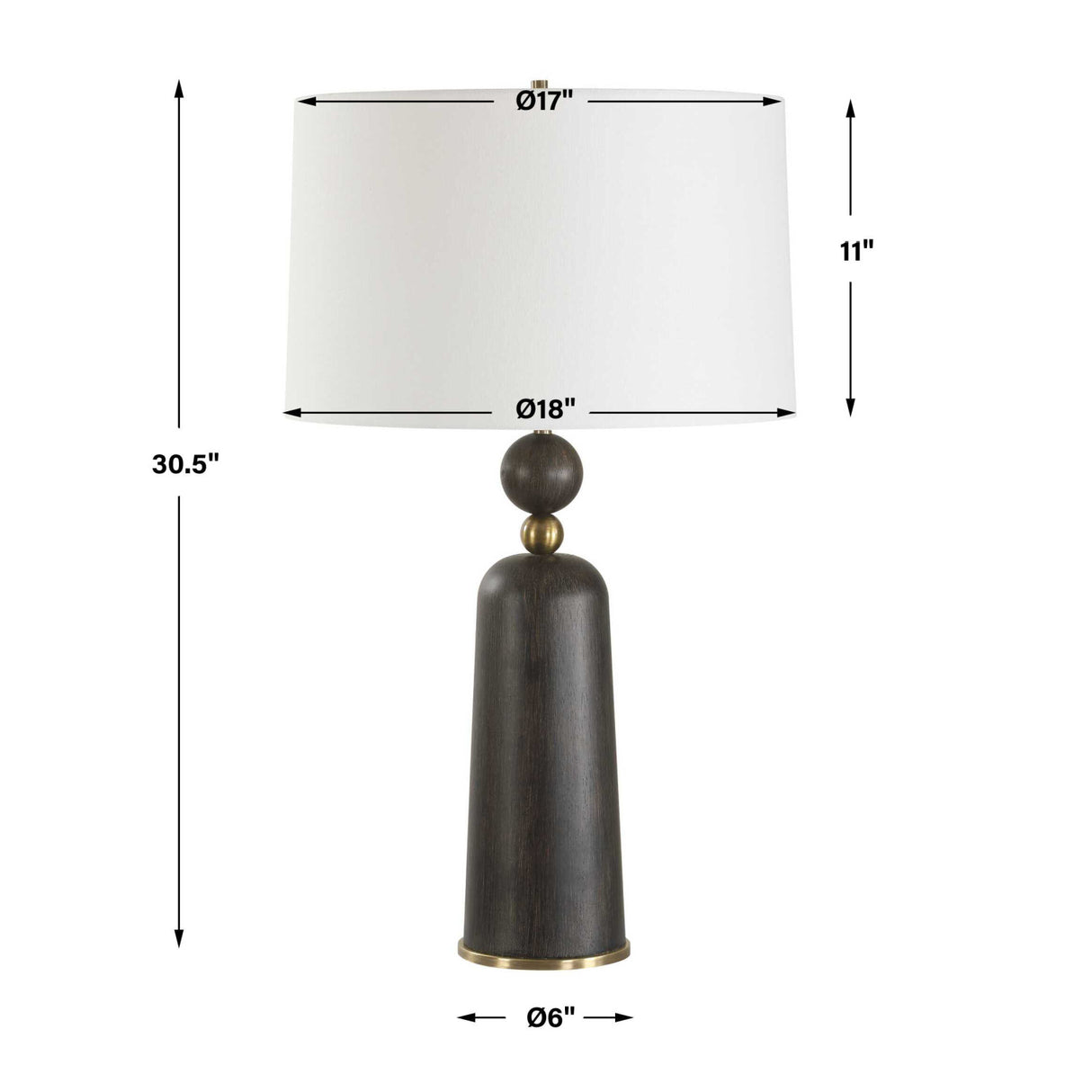   Wooden Cylindrical Table Lamp | Oroa.com