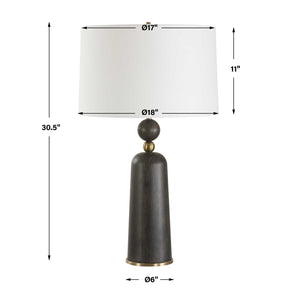   Wooden Cylindrical Table Lamp | Oroa.com