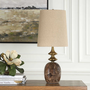   Modern European furniture - Brown Marble Buffet Lamp - www.oroa.com | Oroa.com