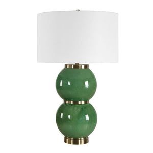   Stacked Green Spheres Table Lamp | Oroa.com