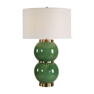   Stacked Green Spheres Table Lamp | Oroa.com