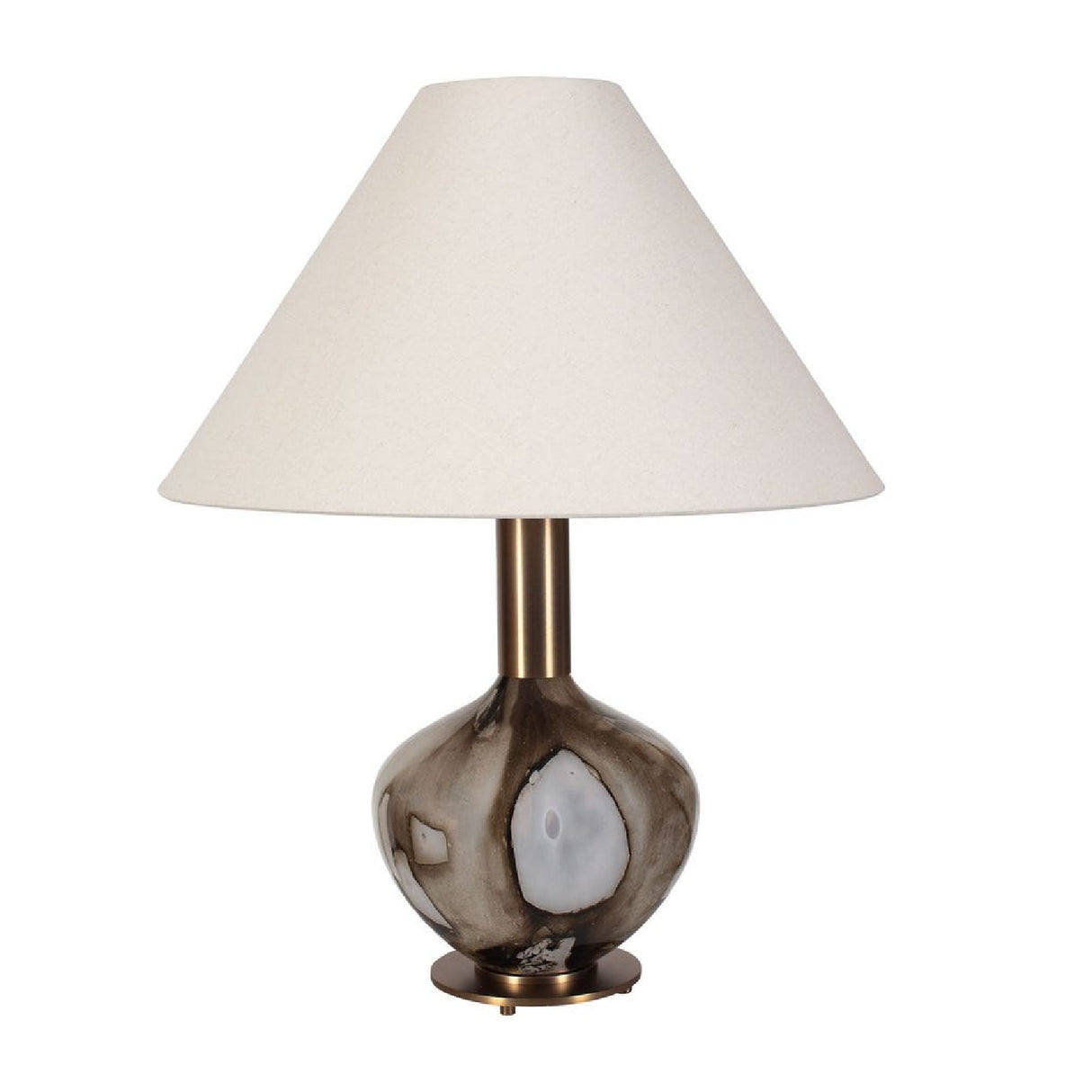   Modern European furniture - Brown Patterned Glass Table Lamp - www.oroa.com | Oroa.com