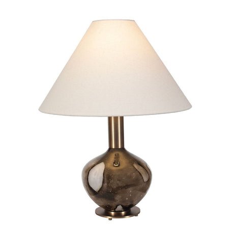   Modern European furniture - Brown Patterned Glass Table Lamp - www.oroa.com | Oroa.com
