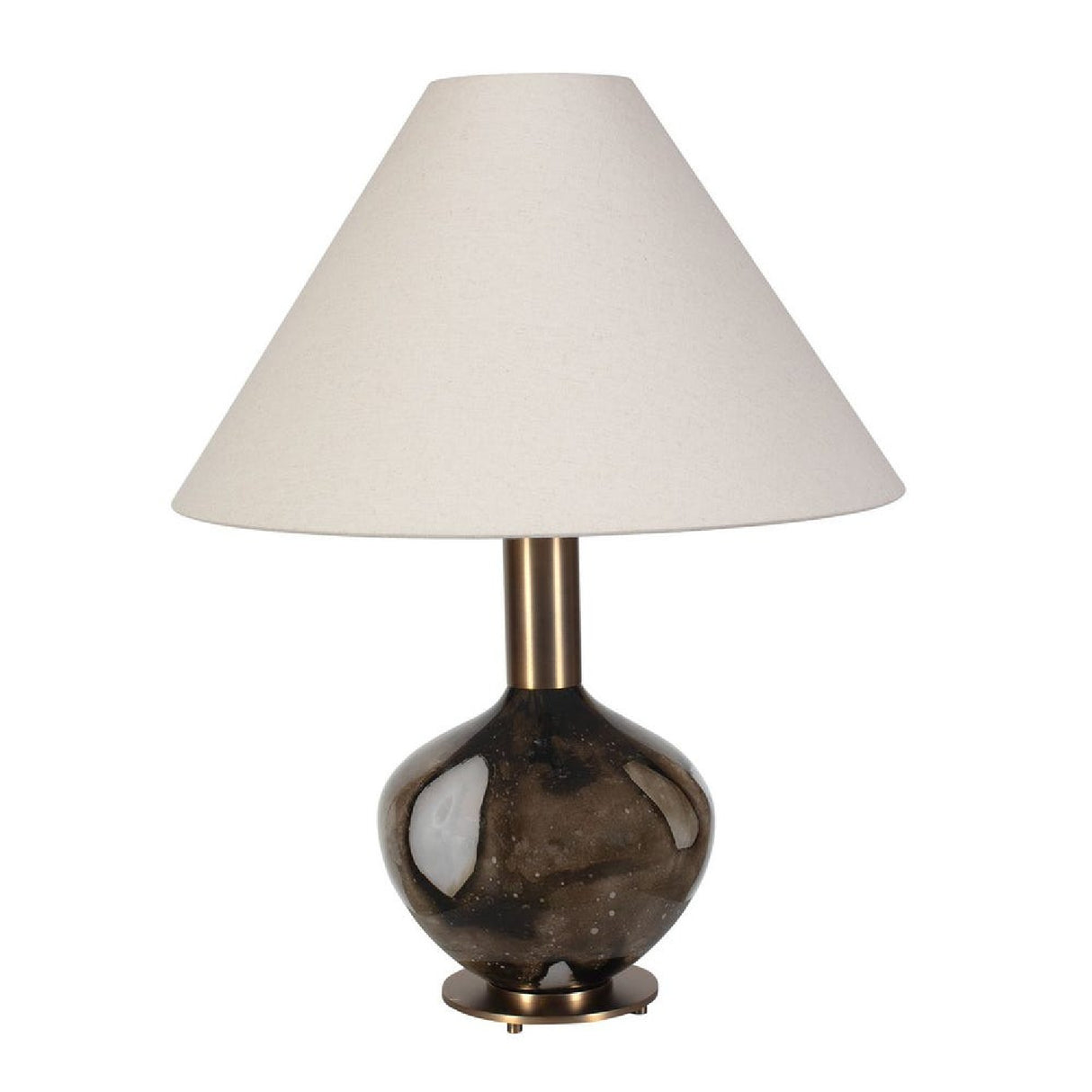   Modern European furniture - Brown Patterned Glass Table Lamp - www.oroa.com | Oroa.com