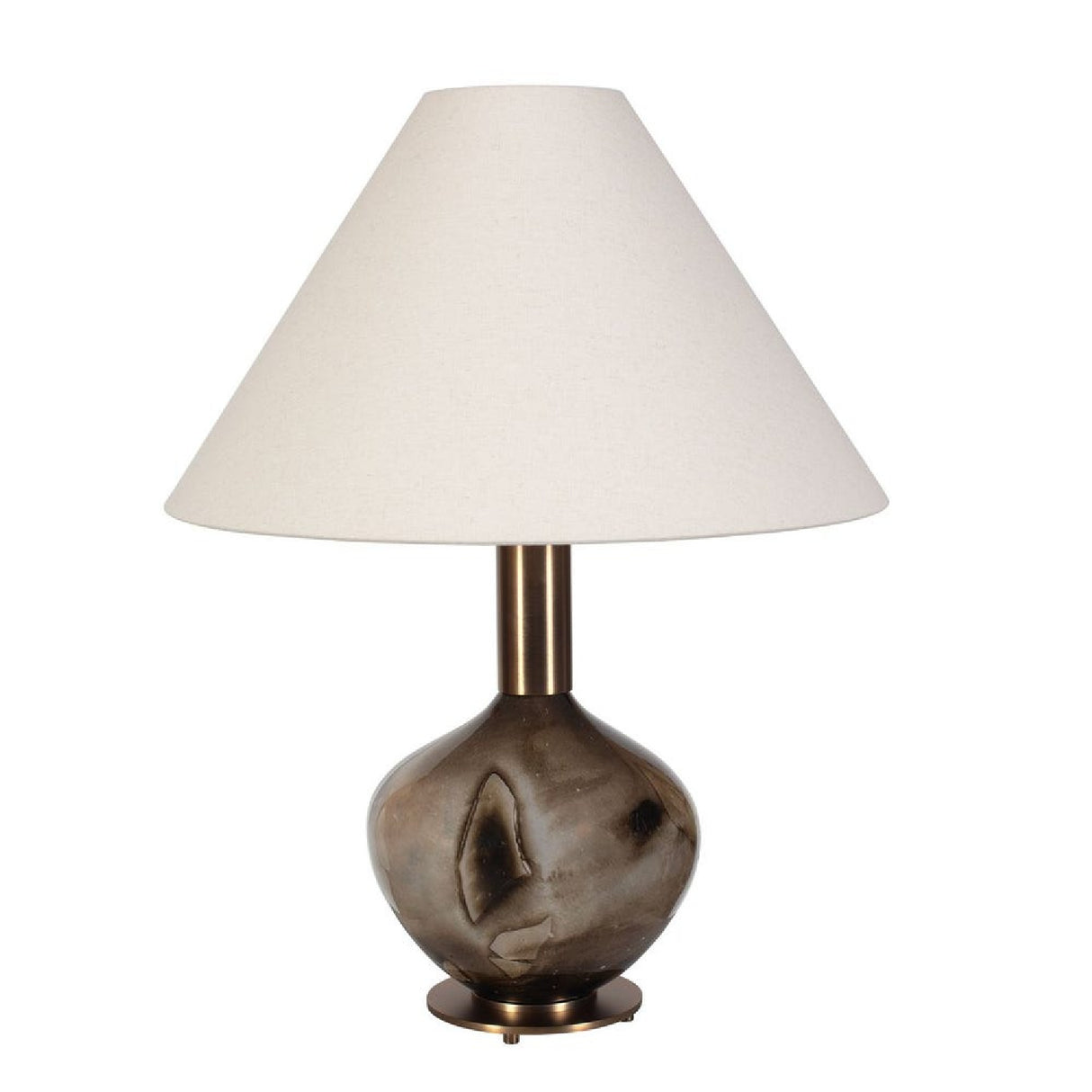   Modern European furniture - Brown Patterned Glass Table Lamp - www.oroa.com | Oroa.com