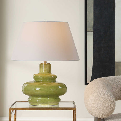   Green Porcelain Table Lamp | Oroa.com