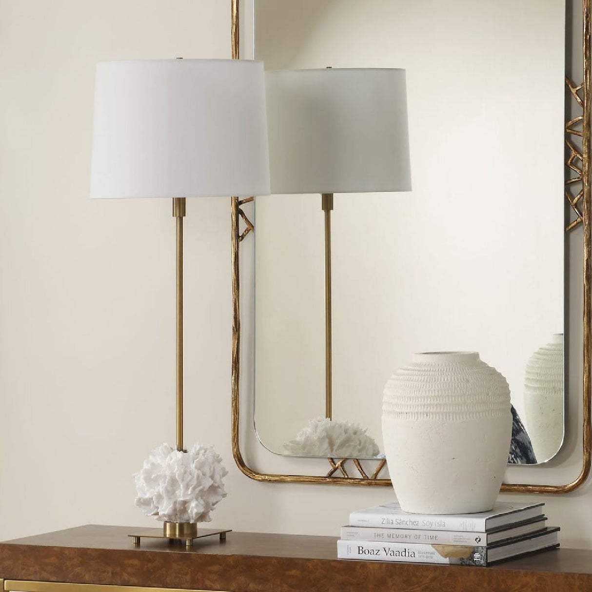   White Coral Sculpture Buffet Lamp | Oroa.com