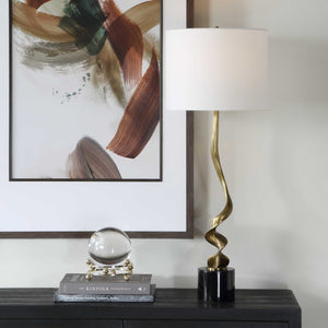   Twisted Brass Cordless Buffet Lamp | Oroa.com