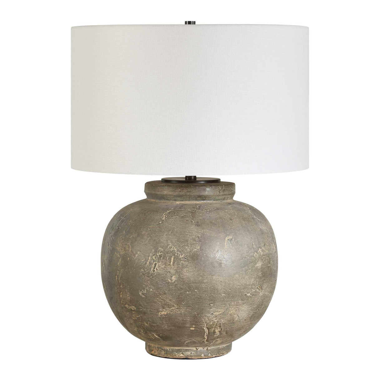  Aged Gray Ceramic Table Lamp | Oroa.com