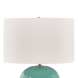   Teal Glazed Ceramic Table Lamp | Oroa.com