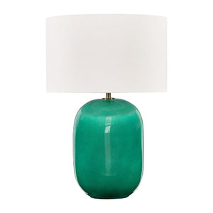   Teal Glazed Ceramic Table Lamp | Oroa.com