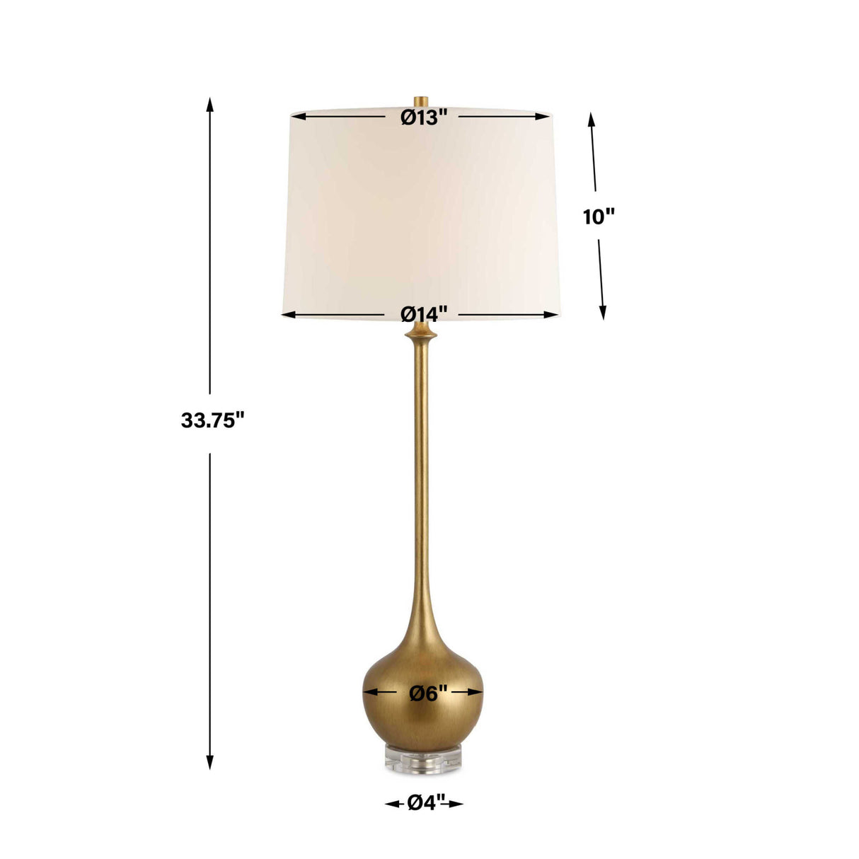   Modern European furniture - Antique Gold Buffet Lamp - www.oroa.com | Oroa.com