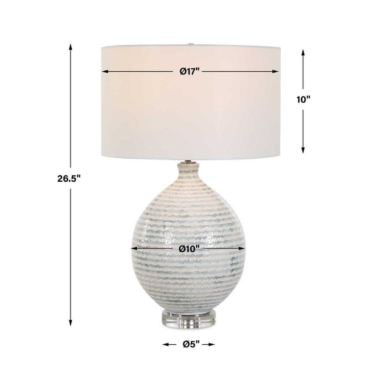   Modern European furniture - Striped Ceramic Table Lamp - www.oroa.com | Oroa.com
