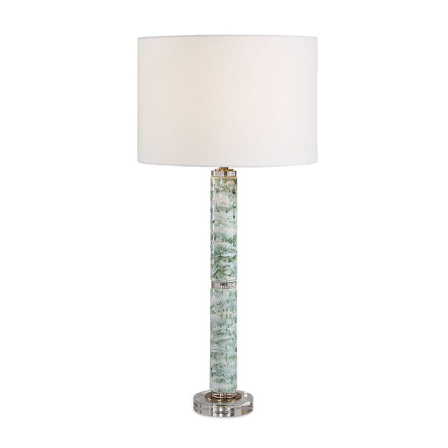 Modern European furniture - Ceramic Column Table Lamp - www.oroa.com