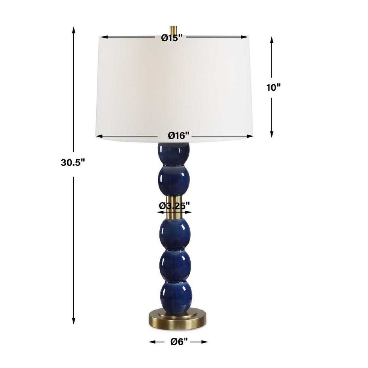   Modern European furniture - Stacked Blue Orbs Table Lamp - www.oroa.com | Oroa.com