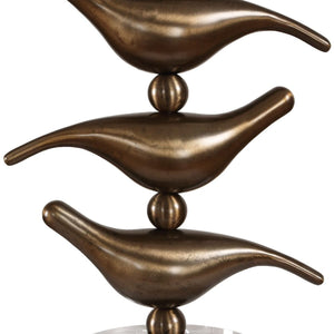   Modern European furniture - Stacked Bronze Songbirds Table Lamp - www.oroa.com | Oroa.com