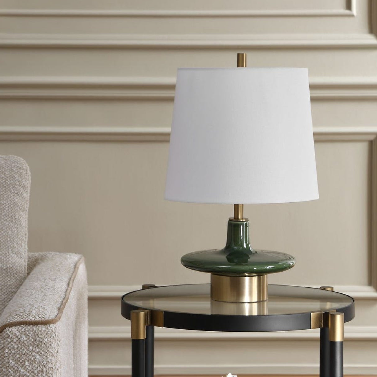   Modern European furniture - Green Ceramic Table Lamp - www.oroa.com | Oroa.com