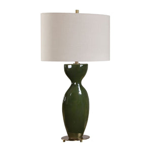   Modern European furniture - Green Ceramic Hourglass Table Lamp - www.oroa.com | Oroa.com