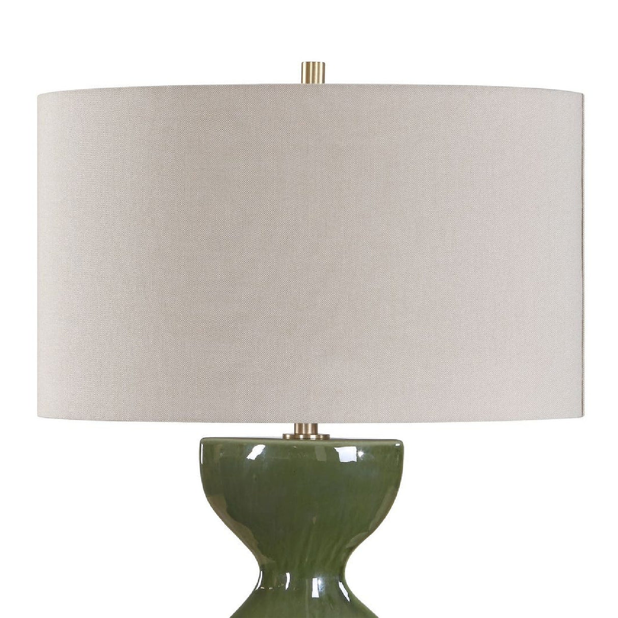   Modern European furniture - Green Ceramic Hourglass Table Lamp - www.oroa.com | Oroa.com
