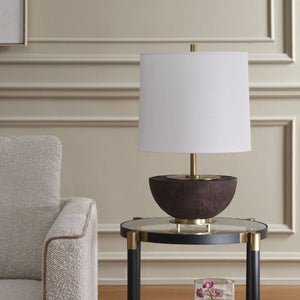   Modern European furniture - Mahogany Finished Base Table Lamp - www.oroa.com | Oroa.com