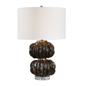   Modern European furniture - Stacked Fluted Ceramic Table Lamp - www.oroa.com | Oroa.com