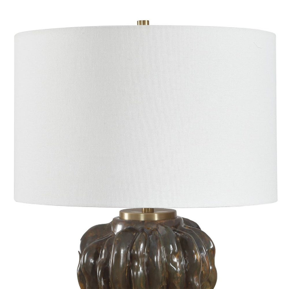   Modern European furniture - Stacked Fluted Ceramic Table Lamp - www.oroa.com | Oroa.com