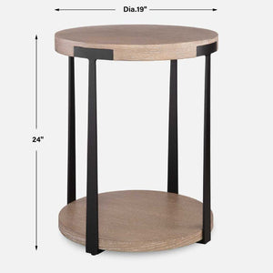   Round Two-Layer Side Table | Oroa.com