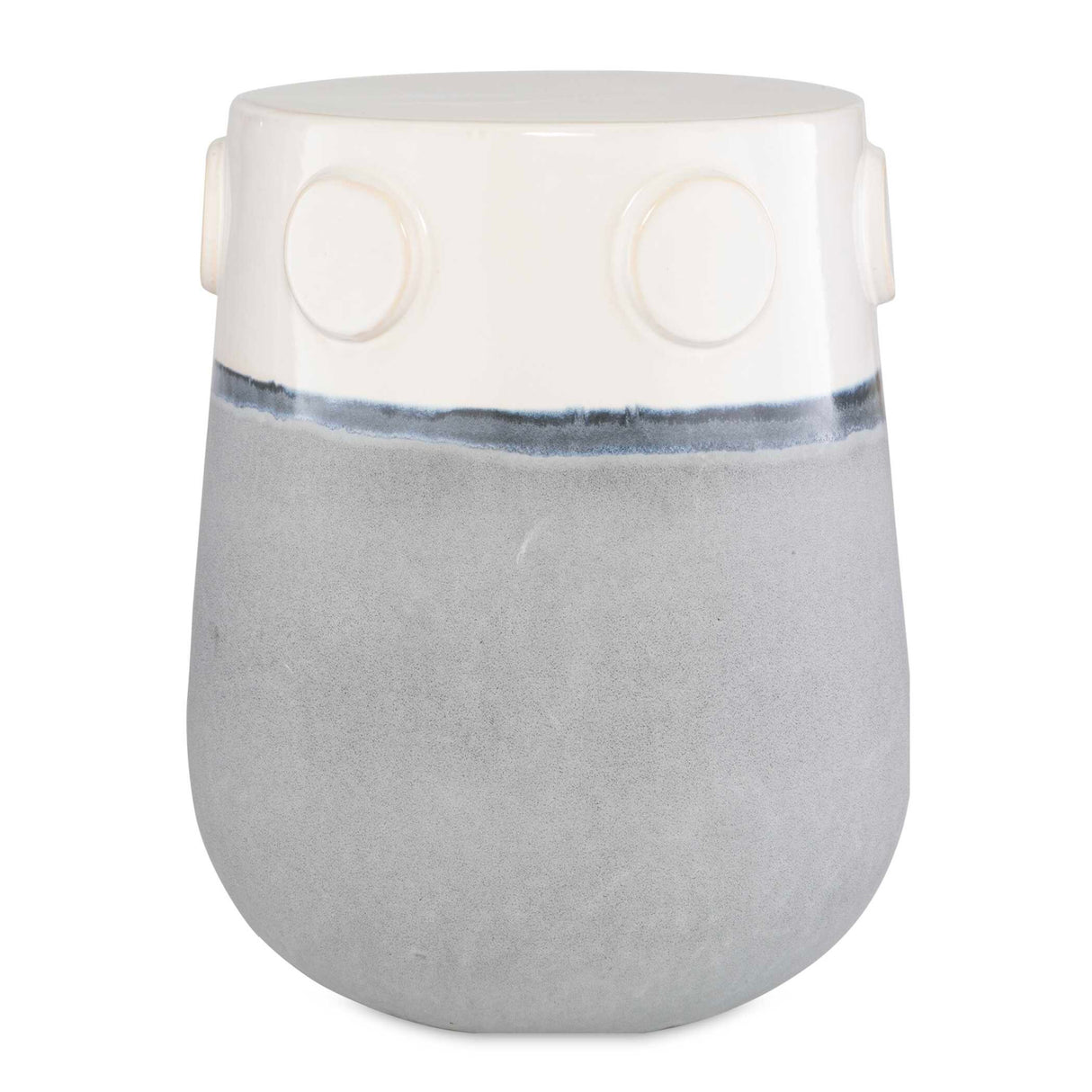   Modern European furniture - Two-Toned Ceramic Garden Stool - www.oroa.com | Oroa.com
