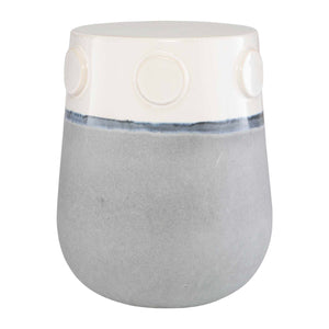   Modern European furniture - Two-Toned Ceramic Garden Stool - www.oroa.com | Oroa.com