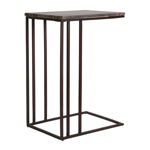   Modern European furniture - Travertine Pull-Up Accent Table - www.oroa.com | Oroa.com