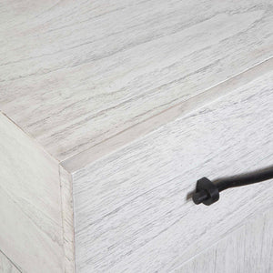   Modern European furniture - White Wooden 3-Drawer Chest - www.oroa.com | Oroa.com
