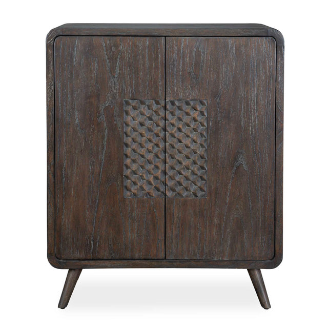 Modern European furniture - Weathered Mindi Wood 2-Door Cabinet - www.oroa.com