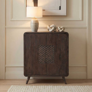   Modern European furniture - Weathered Mindi Wood 2-Door Cabinet - www.oroa.com | Oroa.com