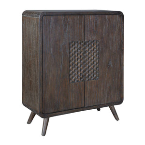   Modern European furniture - Weathered Mindi Wood 2-Door Cabinet - www.oroa.com | Oroa.com