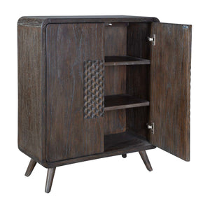   Modern European furniture - Weathered Mindi Wood 2-Door Cabinet - www.oroa.com | Oroa.com