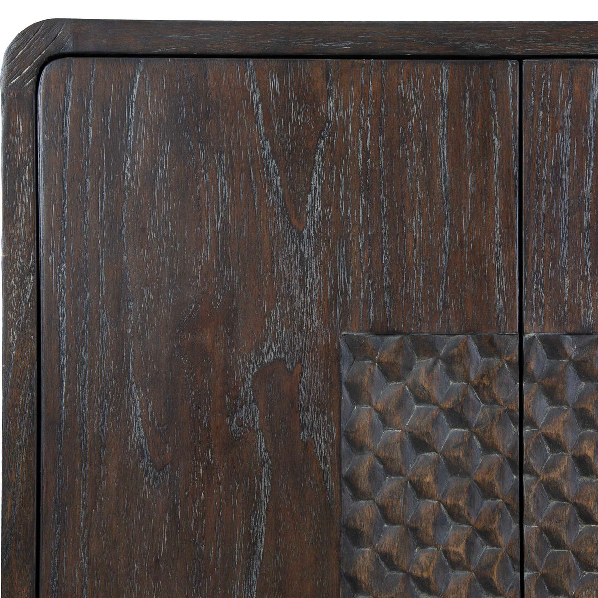   Modern European furniture - Weathered Mindi Wood 2-Door Cabinet - www.oroa.com | Oroa.com
