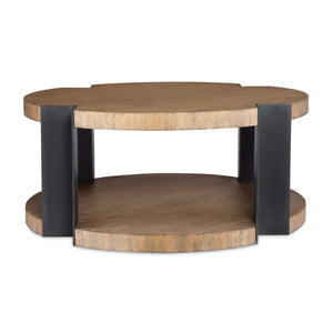   Round Natural Wood Coffee Table | Oroa.com
