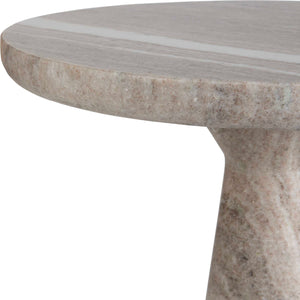   Neutral-Toned Marble Accent Table | Oroa.com