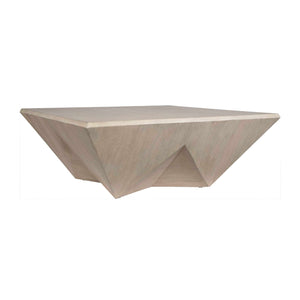   Faceted Mango Wood Coffee Table | Oroa.com