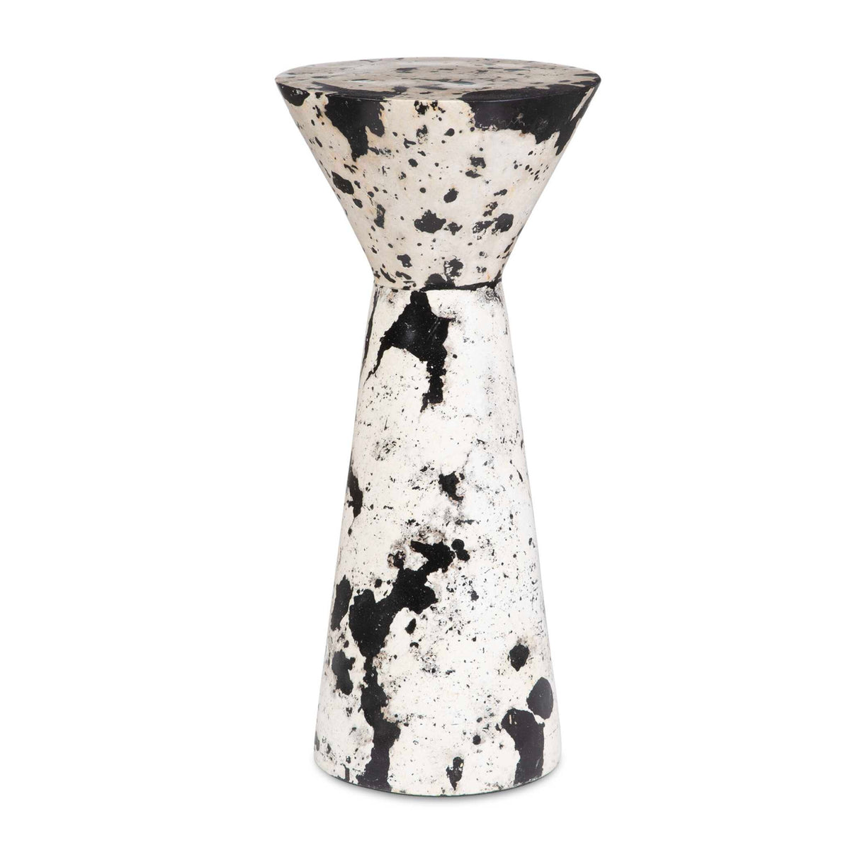   Limestone Hourglass Indoor/Outdoor Drink Table | Oroa.com