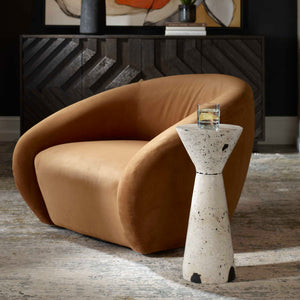   Limestone Hourglass Indoor/Outdoor Drink Table | Oroa.com
