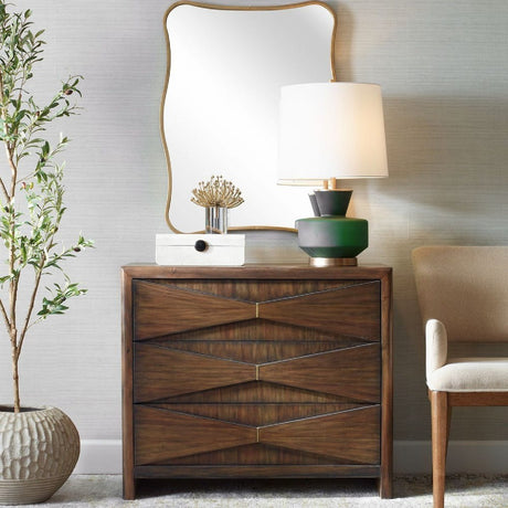   Modern European furniture - Acacia Wood 3-Drawer Chest - www.oroa.com | Oroa.com