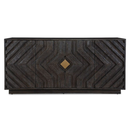   Modern European furniture - Oak Chevron 4-Door Cabinet  - www.oroa.com | Oroa.com