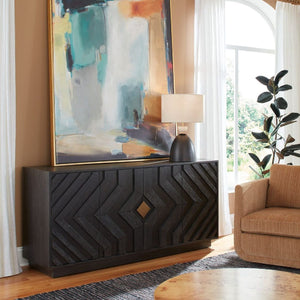   Modern European furniture - Oak Chevron 4-Door Cabinet  - www.oroa.com | Oroa.com