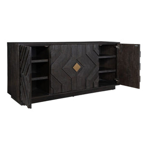   Modern European furniture - Oak Chevron 4-Door Cabinet  - www.oroa.com | Oroa.com