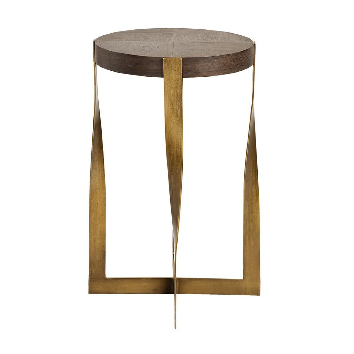   Twisted Brass Frame Accent Table | Oroa.com