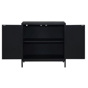   Modern European furniture - Black Circle Patterned 2-Door Cabinet - www.oroa.com | Oroa.com