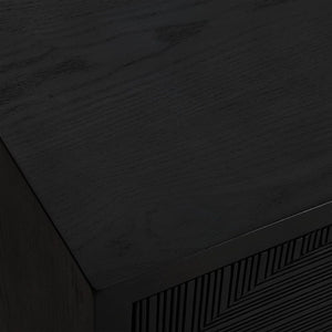  Modern European furniture - Black Circle Patterned 2-Door Cabinet - www.oroa.com | Oroa.com